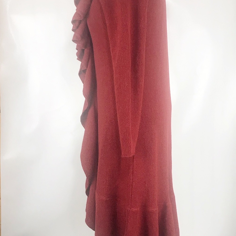 Beyond Threads Ruffle Duster Sweater Jacket - image 5